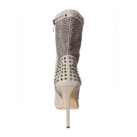 Carol Elegant Rhinestone Studded Ankle Boots - Picture 5 of 5